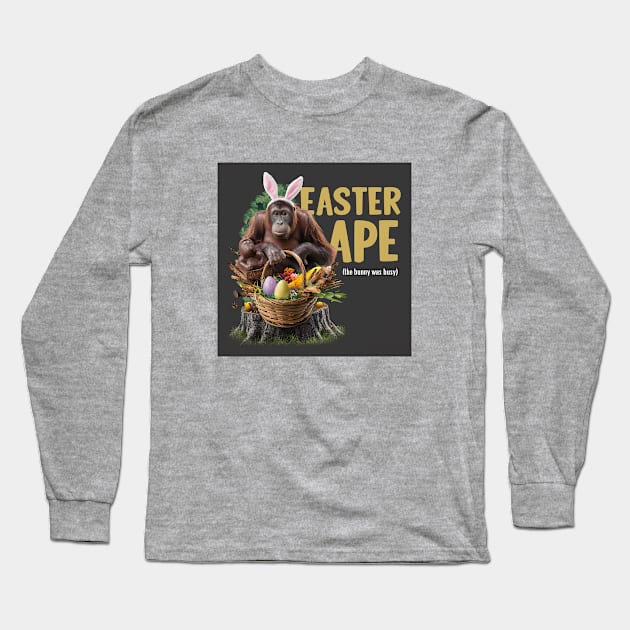 Introducing the Easter Ape Long Sleeve T-Shirt by Dizgraceland